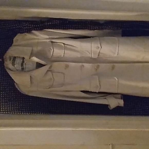 Wilsons Leather Jackets & Coats Vintage Womens 34 White Leather Trench Coat Poshmark